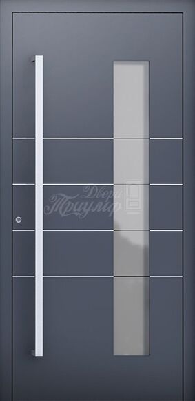 Металлическая дверь МДФ + Стекло СВ №106